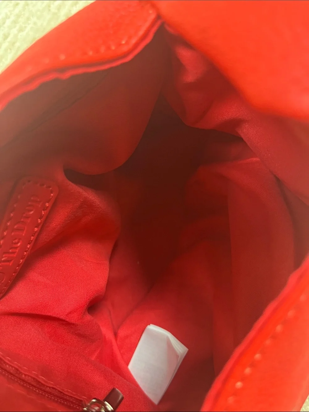 The Drop Avalon Red Knotted Wristlet Clutch Faux Leather Bucket Bag